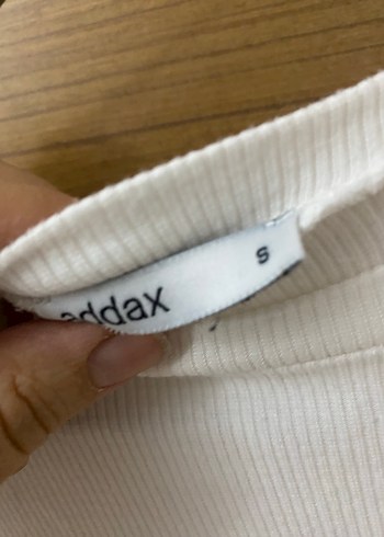 Beyaz Kadın Uzun Kollu Crop Top - Görsel 2