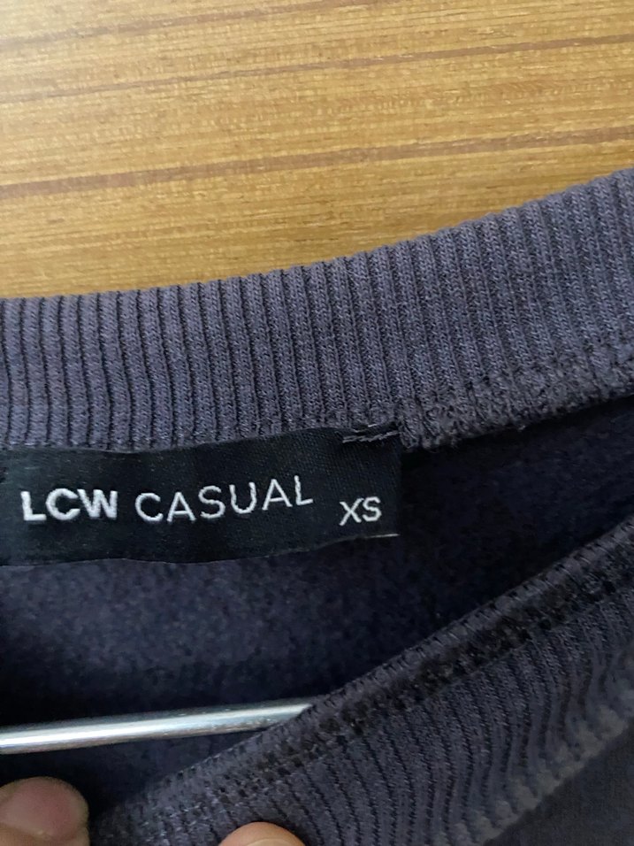 Mavi Baskılı Kadın Sweatshirt - Görsel 3