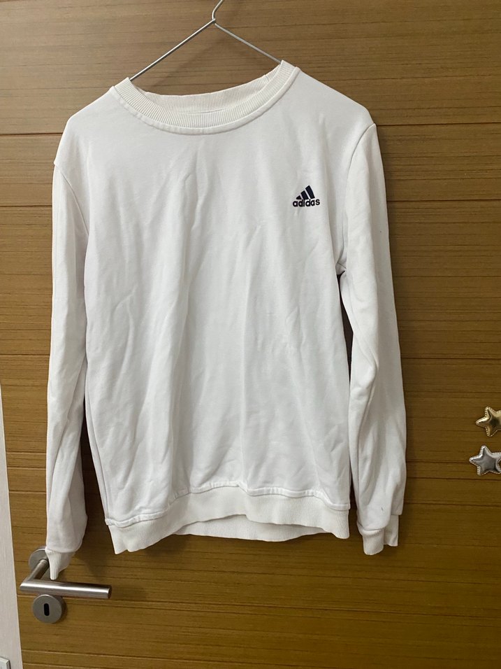adidas Beyaz Erkek Sweatshirt Uzun Kollu - Görsel 2