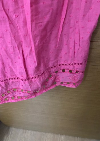 Dantel Detaylı Pembe Bohem Midi Elbise - Görsel 3