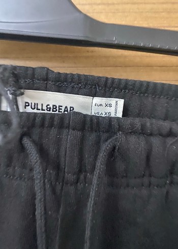 Siyah Kadın Rahat Kesim Midi Kumaş Pantolon eşofman - Görsel 4