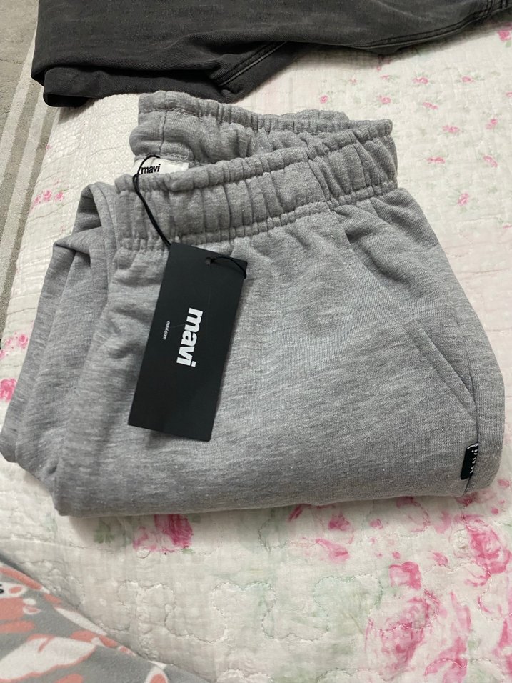 Gri Rahat Kesim Kadın Eşofman Altı - Görsel 4