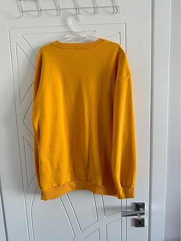 l Beden sarı Renk Sarı İçi Polarlı Sweatshirt