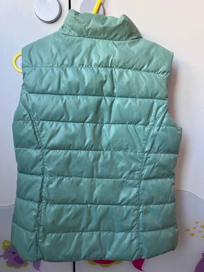 Kız Çocuk Pembe Desenli Yelek - Görsel 4