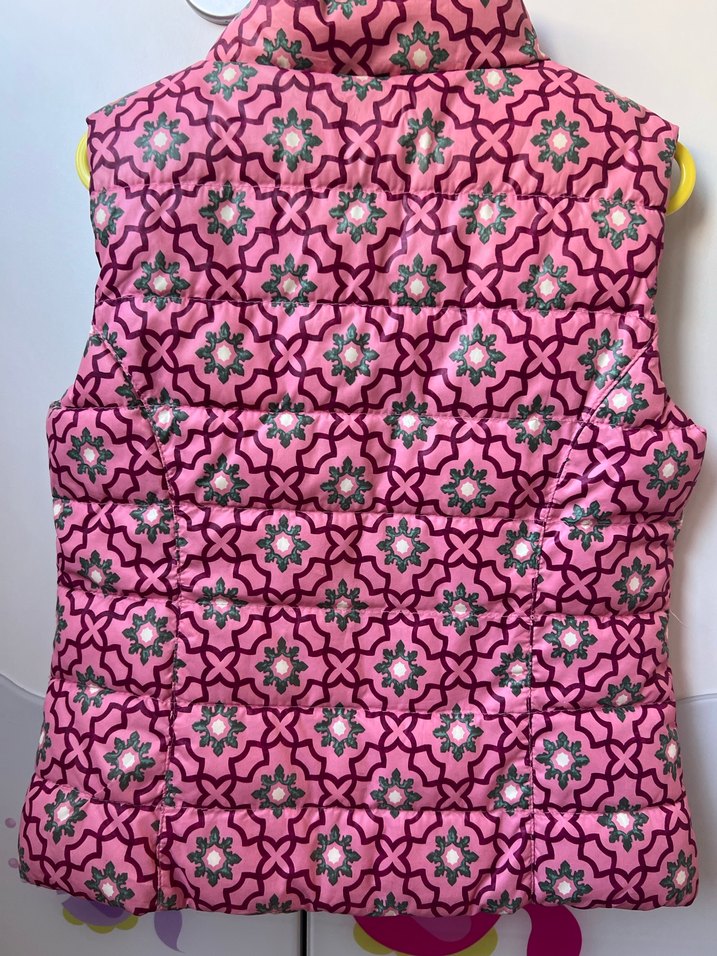 Kız Çocuk Pembe Desenli Yelek - Görsel 2