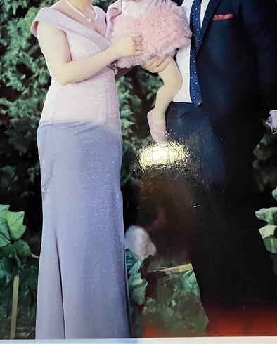 s Beden pembe Renk Pudra simli abiye balık model uzun