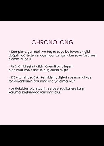  Beden Renk Chronolong Kadınlar İçin Doğal Anti-Aging Serum