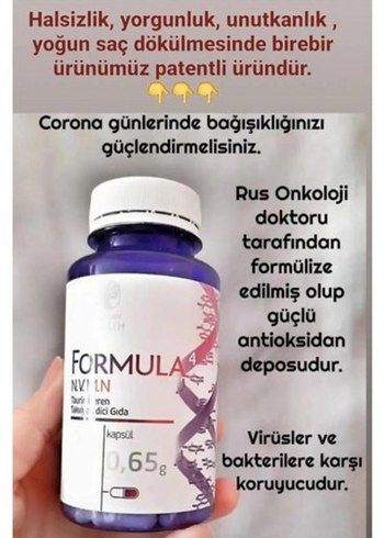 Diğer Siberian Health Formula 4 Novamin C Vitamini Takviyesi