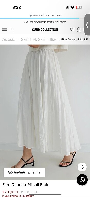 Suus collection etek