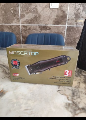  Beden Renk MDsertop USB Şarjlı Siyah Saç Kesme Makinesi