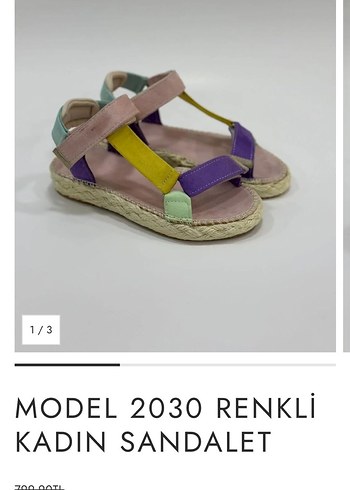 Derimod Pastel Renkli Bohem Kadın Dolgu Topuklu Sandalet