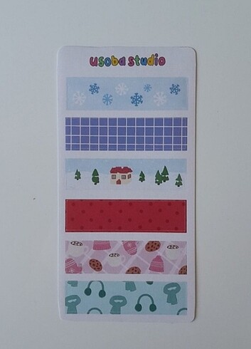 Kış Washi Sticker