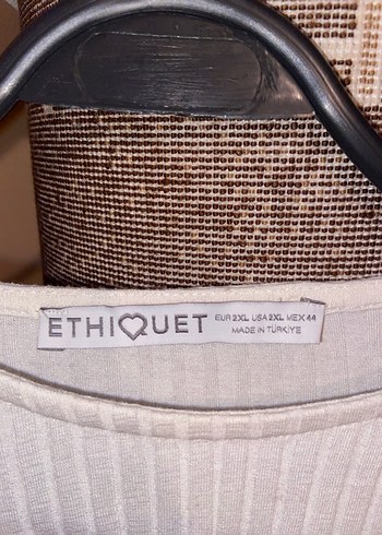 Ethiquet Kadın Bej Balon Kol Bluz - Görsel 2