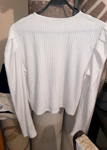 Ethiquet Kadın Bej Balon Kol Bluz - Görsel 4