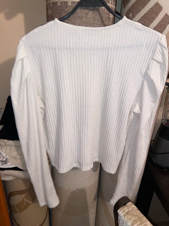 Ethiquet Kadın Bej Balon Kol Bluz - Görsel 4