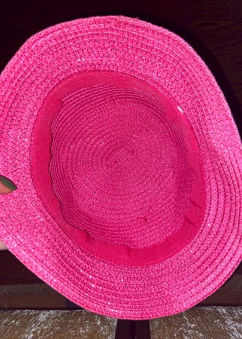 Nakışlı Pembe Örgü Çocuk Şapkası - Görsel 3