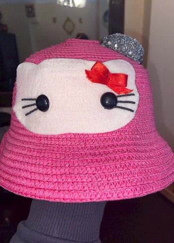 Nakışlı Pembe Örgü Çocuk Şapkası - Görsel 4