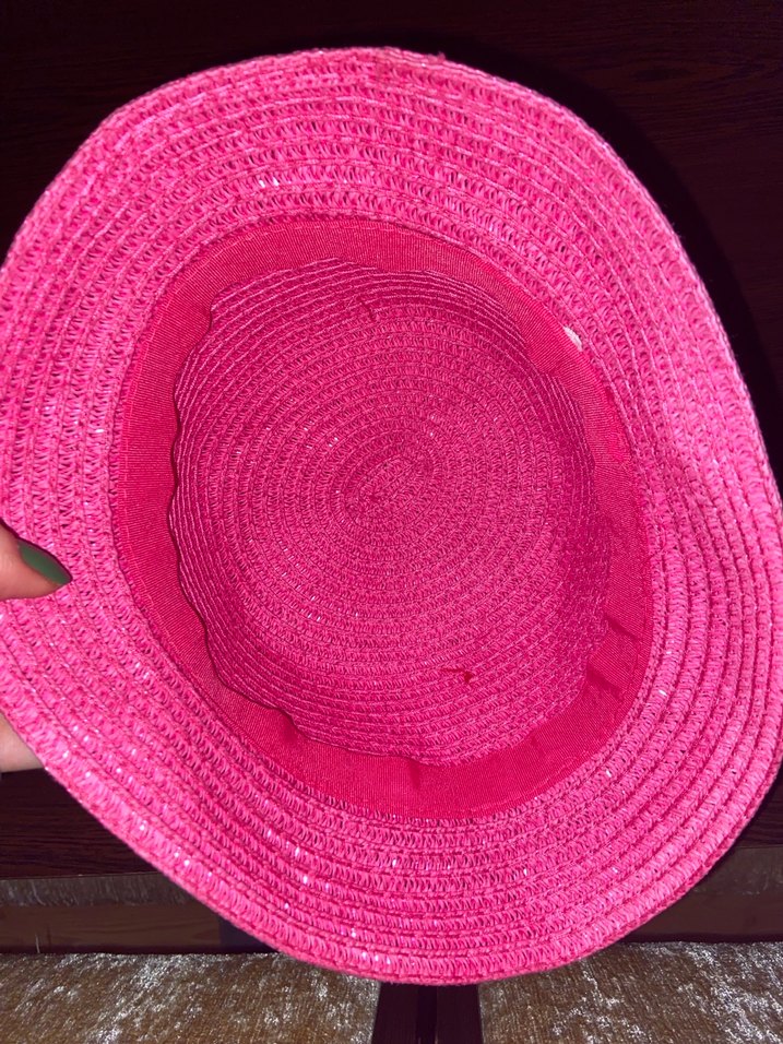 Nakışlı Pembe Örgü Çocuk Şapkası - Görsel 3