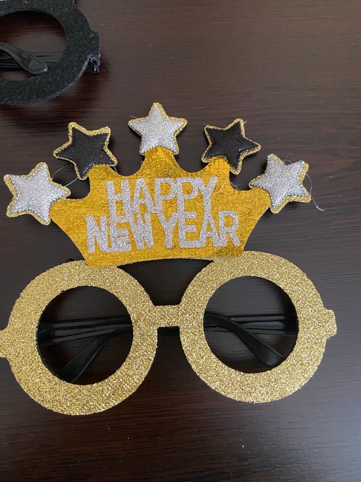 Renkli Mutlu Yıllar Gözlükleri Yeni Yıl Süsü - Görsel 3