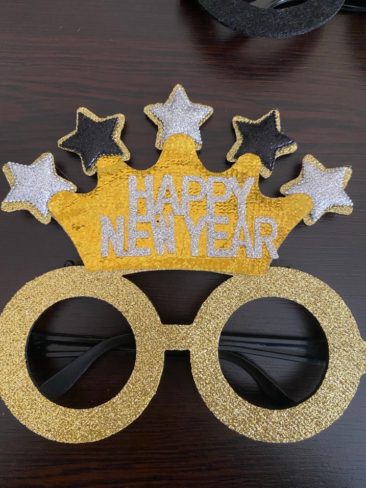 Renkli Mutlu Yıllar Gözlükleri Yeni Yıl Süsü - Görsel 2