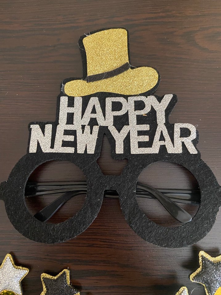 Renkli Mutlu Yıllar Gözlükleri Yeni Yıl Süsü - Görsel 4