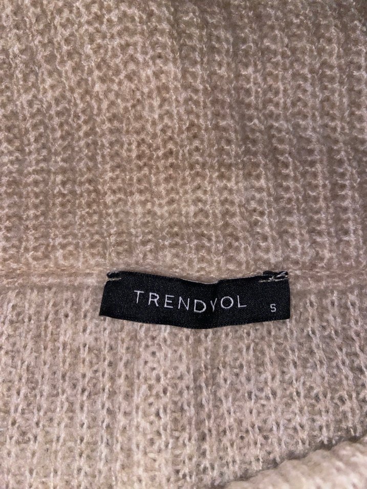 Trendyolmilla Omuzları Açık Bej  Kadın Kazak - Görsel 3