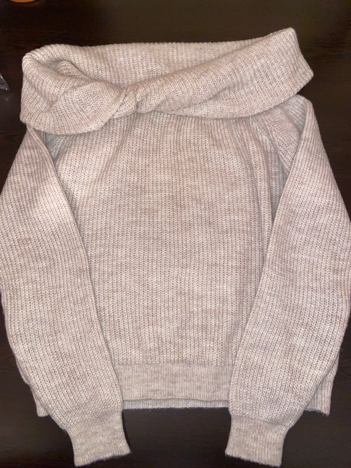 Trendyolmilla Omuzları Açık Bej  Kadın Kazak - Görsel 2