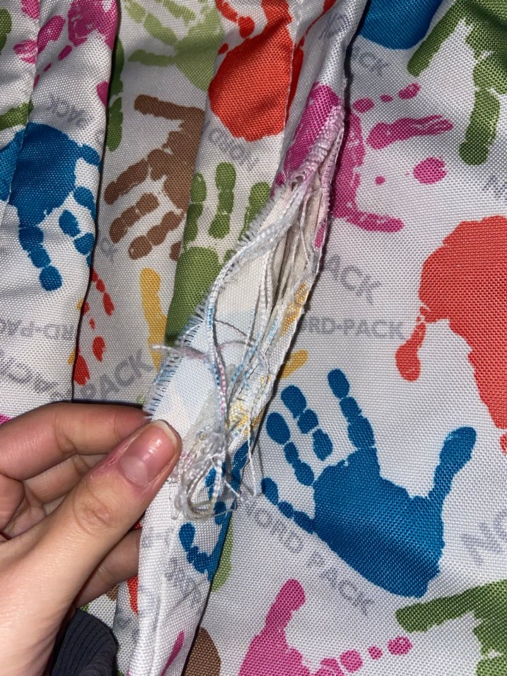 Renkli Baskılı Kadın Sırt Çantası - Görsel 3