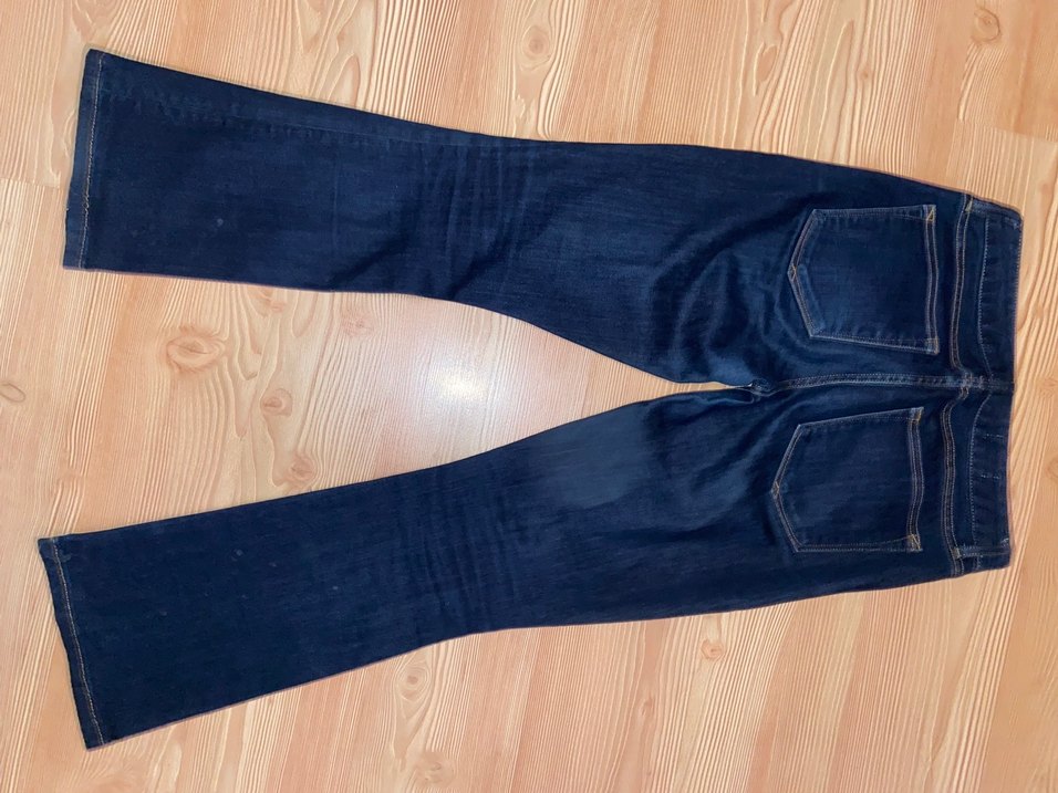 Gap Lacivert İspanyol paça düşük bel Pantolon - Görsel 5