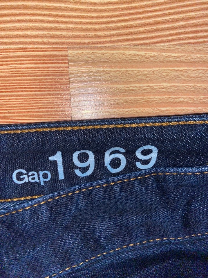 Gap Lacivert İspanyol paça düşük bel Pantolon - Görsel 3