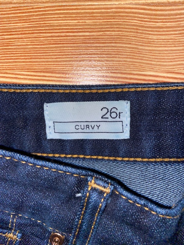 Gap Lacivert İspanyol paça düşük bel Pantolon - Görsel 2