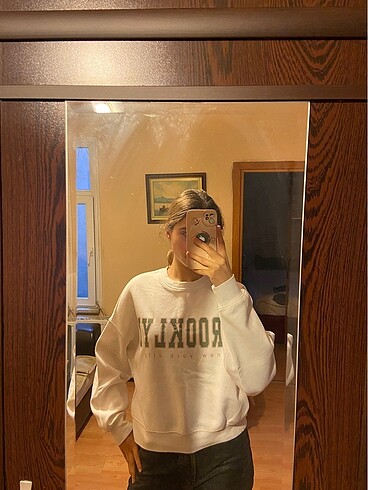 H&M Beyaz Sweatshirt
