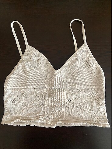 Urban Outfitters Beyaz Askılı Crop