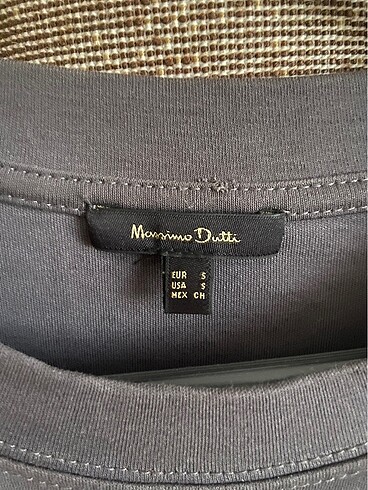s Beden kahverengi Renk Massimo Dutti Kahverengi Tişört/T-shirt