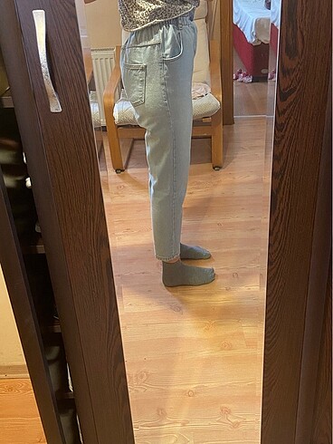 Zara Zara Mango Mavi Kadın Mom Jean