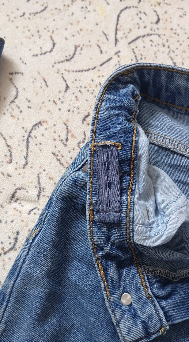 Kız Gri Denim Rahat Kesim Jean - Görsel 5