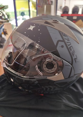 JK çene açılır güneş gözlüklü L beden Motosiklet Kaskı - Görsel 3