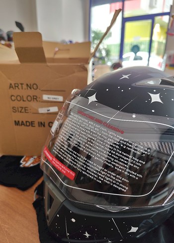 JK çene açılır güneş gözlüklü L beden Motosiklet Kaskı - Görsel 5