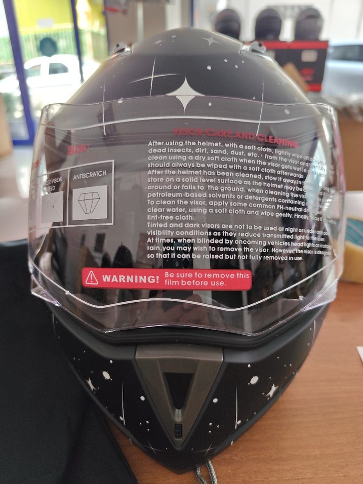 JK çene açılır güneş gözlüklü L beden Motosiklet Kaskı - Görsel 2