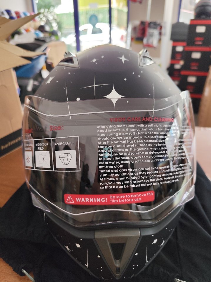 JK çene açılır güneş gözlüklü L beden Motosiklet Kaskı - Görsel 4