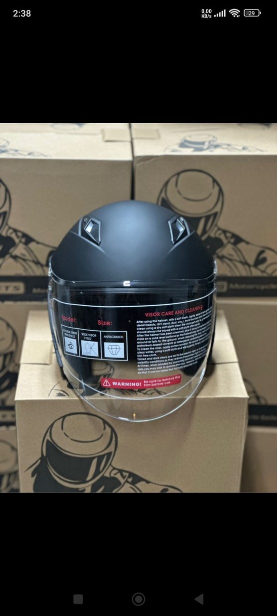 M L beden JK ÇENE AÇILIR GÜNEŞ Gözlüklü Siyah Motosiklet Kaskı - Görsel 3