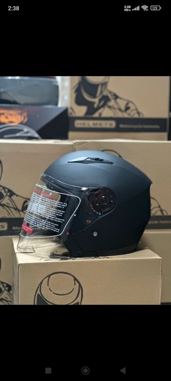 M L beden JK ÇENE AÇILIR GÜNEŞ Gözlüklü Siyah Motosiklet Kaskı - Görsel 2