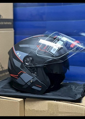 Gri Kask M L beden yarım kask - Görsel 3