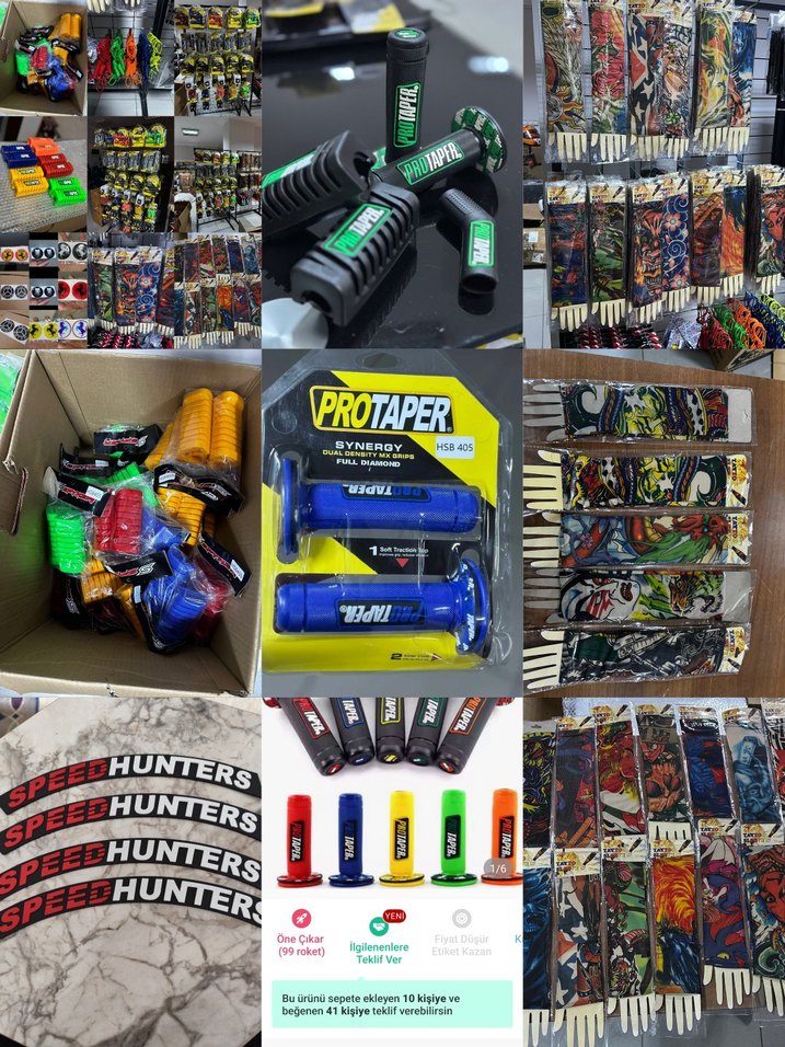 Renkli Çeşitli motorsiklet Aksesuarlar - Görsel 3