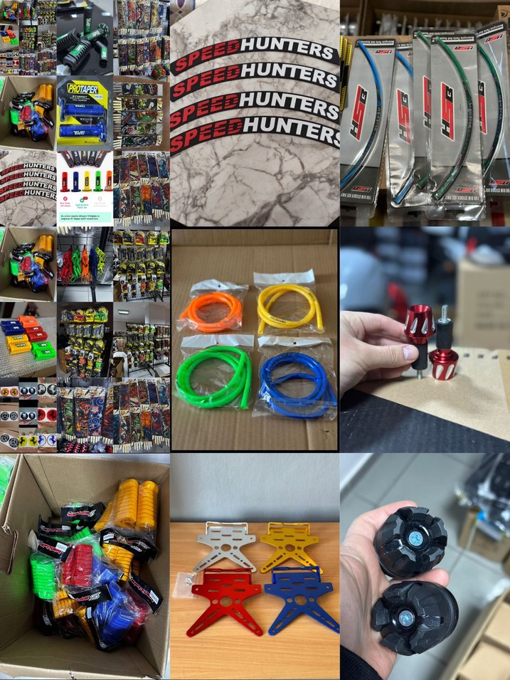 Renkli Çeşitli motorsiklet Aksesuarlar - Görsel 4