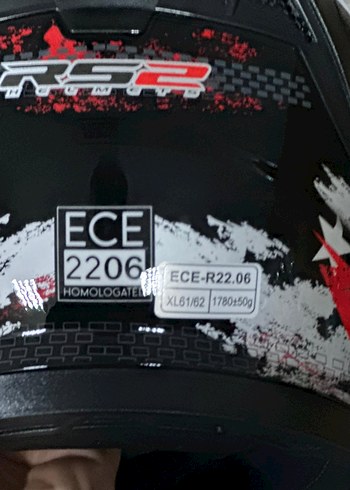 Renkli Baskılı Metal Kemerli Motosiklet Kaskı - Görsel 6