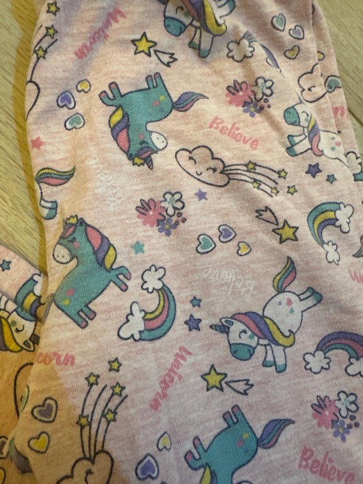 Kız Çocuk Renkli Elastik Bel Tayt - Görsel 3