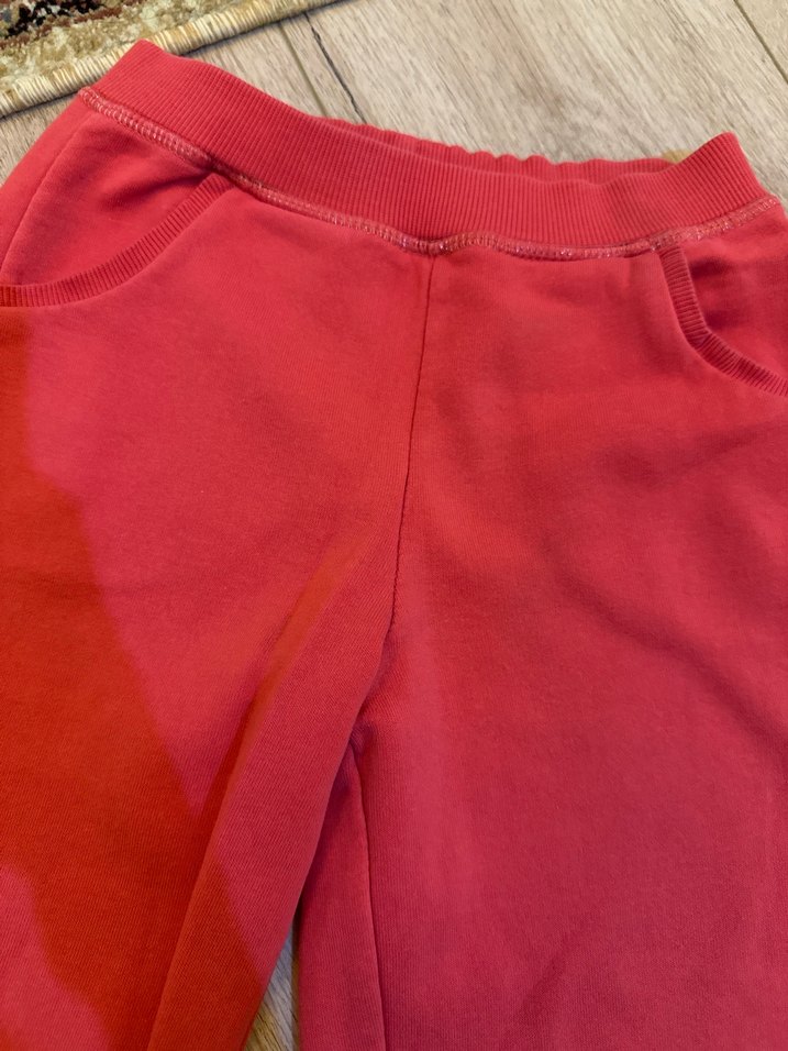 Kız Çocuk Kırmızı Rahat Kesim Tayt - Görsel 3