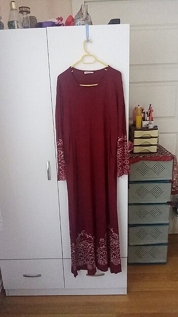 Bordo elbise