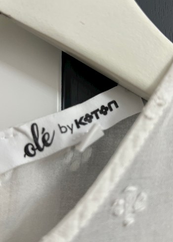 38 Beden Beyaz Nakışlı Mini Bohem Elbise
